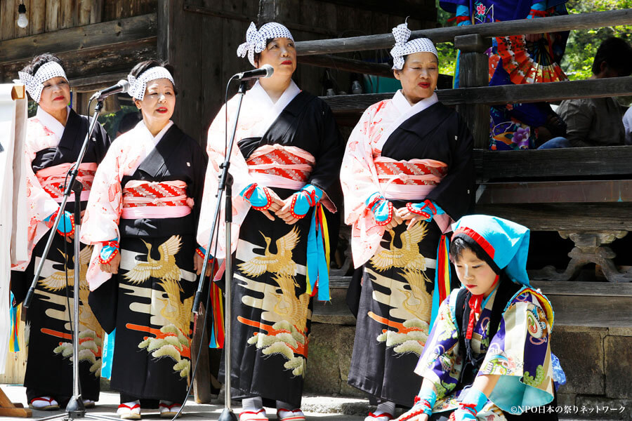 秋保大滝不動尊例大祭・秋保の田植踊3