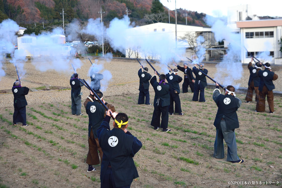 小鹿野町飯田の鉄砲まつり1