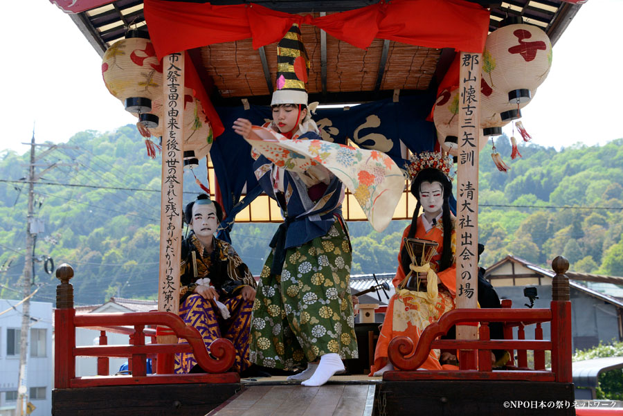 吉田の市入祭　壇尻子供歌舞伎