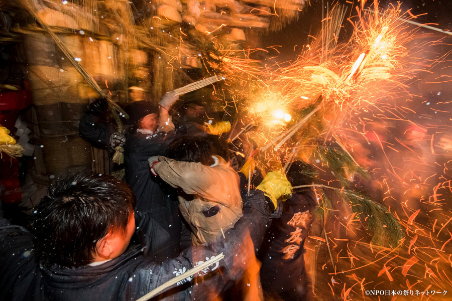 野沢温泉の道祖神祭り4