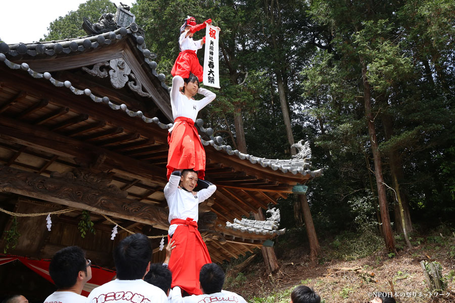 矢矧神社春の大祭　にわかと獅子舞