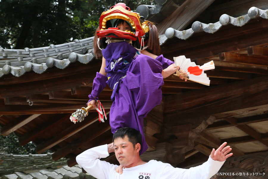 矢矧神社春の大祭　にわかと獅子舞2