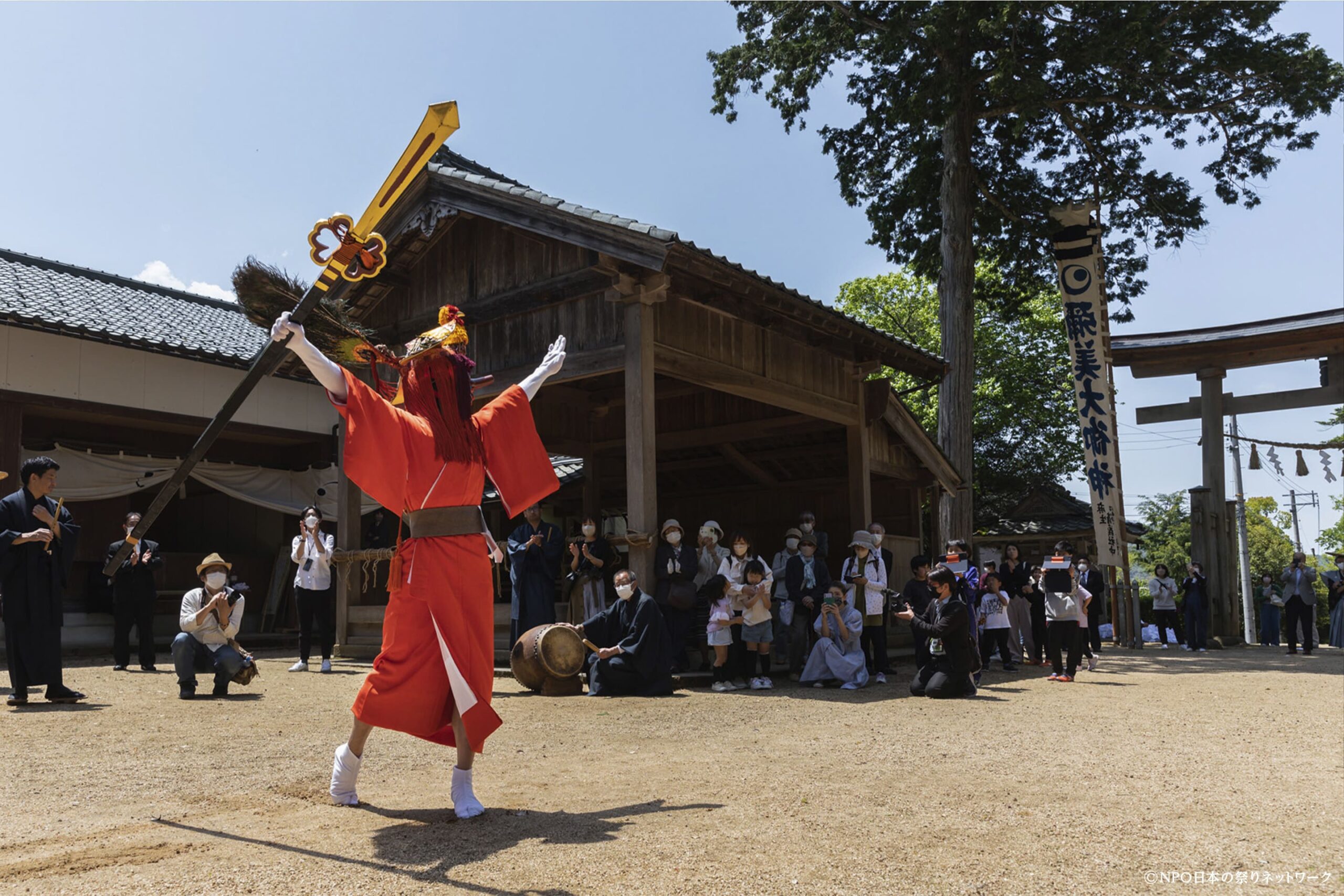 彌美神社例大祭 王の舞7