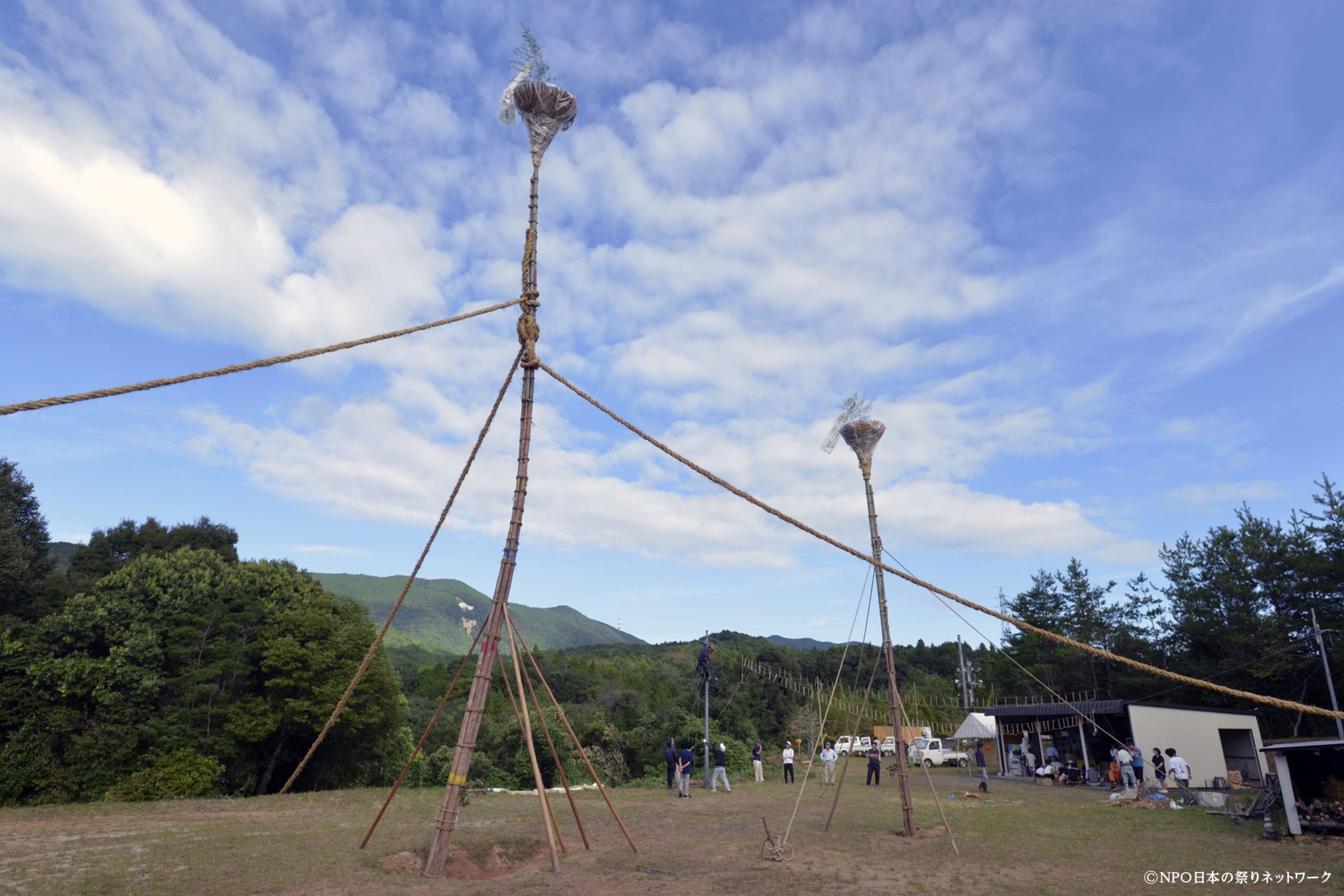 周防祖生の柱松