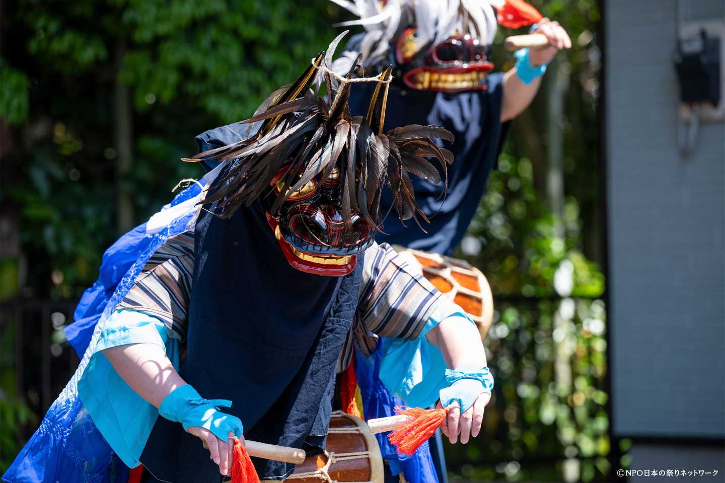 平岡 鳥見神社の獅子舞2