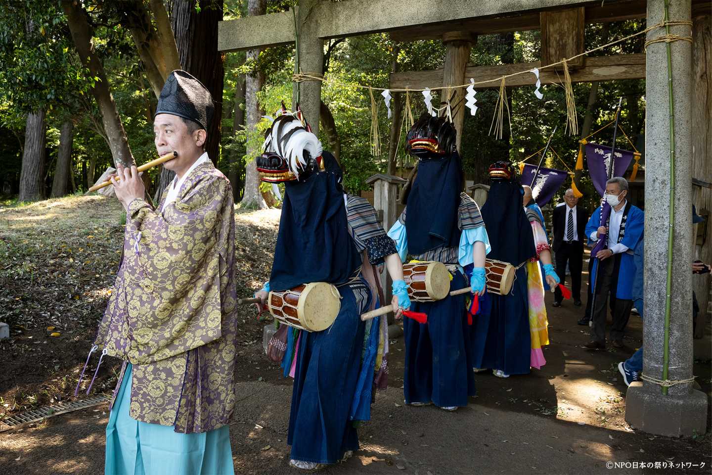 平岡 鳥見神社の獅子舞8