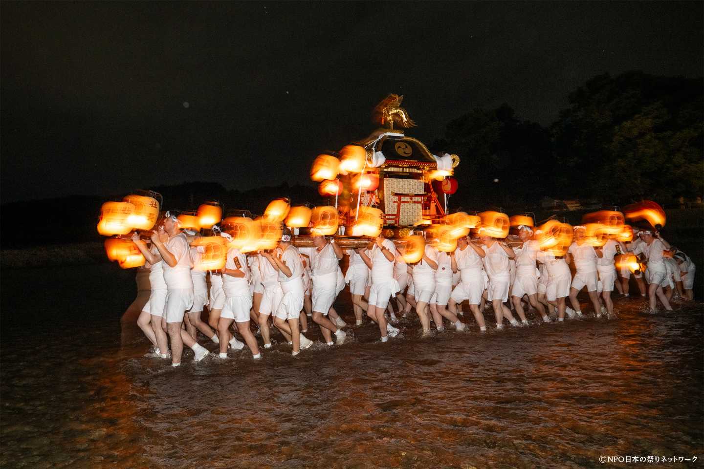 鹿嶋神社祭礼渡御祭　白河提灯まつり